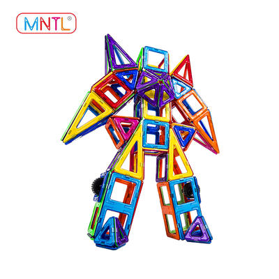 MNTL Rotatable Magnetic Building Blocks Toys A8113 208 PCS Magnetic Tiles for Kids