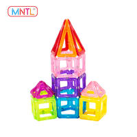 MNTL A8305 99 Piece Magnetic Building Blocks Kit, Mini Magnet Tiles Set Toys Diy for Kids Over 3 Years
